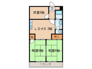 ジュネス２１の物件間取画像